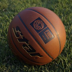 Preview wallpaper basketball ball, basketball, ball, grass