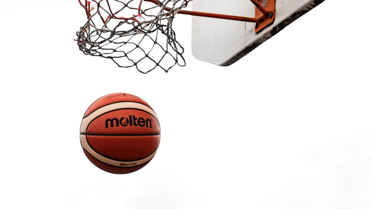 Wallpaper basketball, ball, basketball net, basketball hoop, basketball backboard