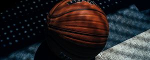 Preview wallpaper basketball ball, basketball, shadow, stripes
