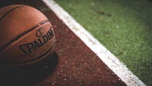 Preview wallpaper basketball ball, basketball, spalding