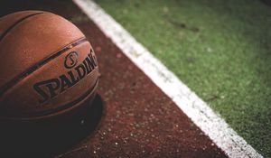 Preview wallpaper basketball ball, basketball, spalding