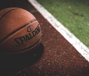 Preview wallpaper basketball ball, basketball, spalding