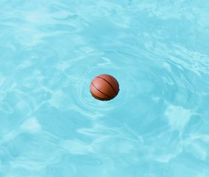 Preview wallpaper basketball, ball, water, wet, swim