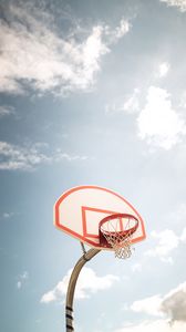 Preview wallpaper basketball, basketball hoop, basketball backboard, sky