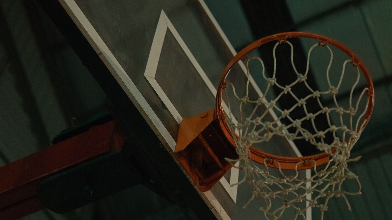 Wallpaper basketball, basketball net, basketball hoop, stadium, basketball backboard
