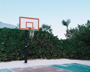 Preview wallpaper basketball court, basketball, court, sports