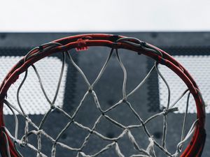Preview wallpaper basketball hoop, basketball, hoop, net, backboard