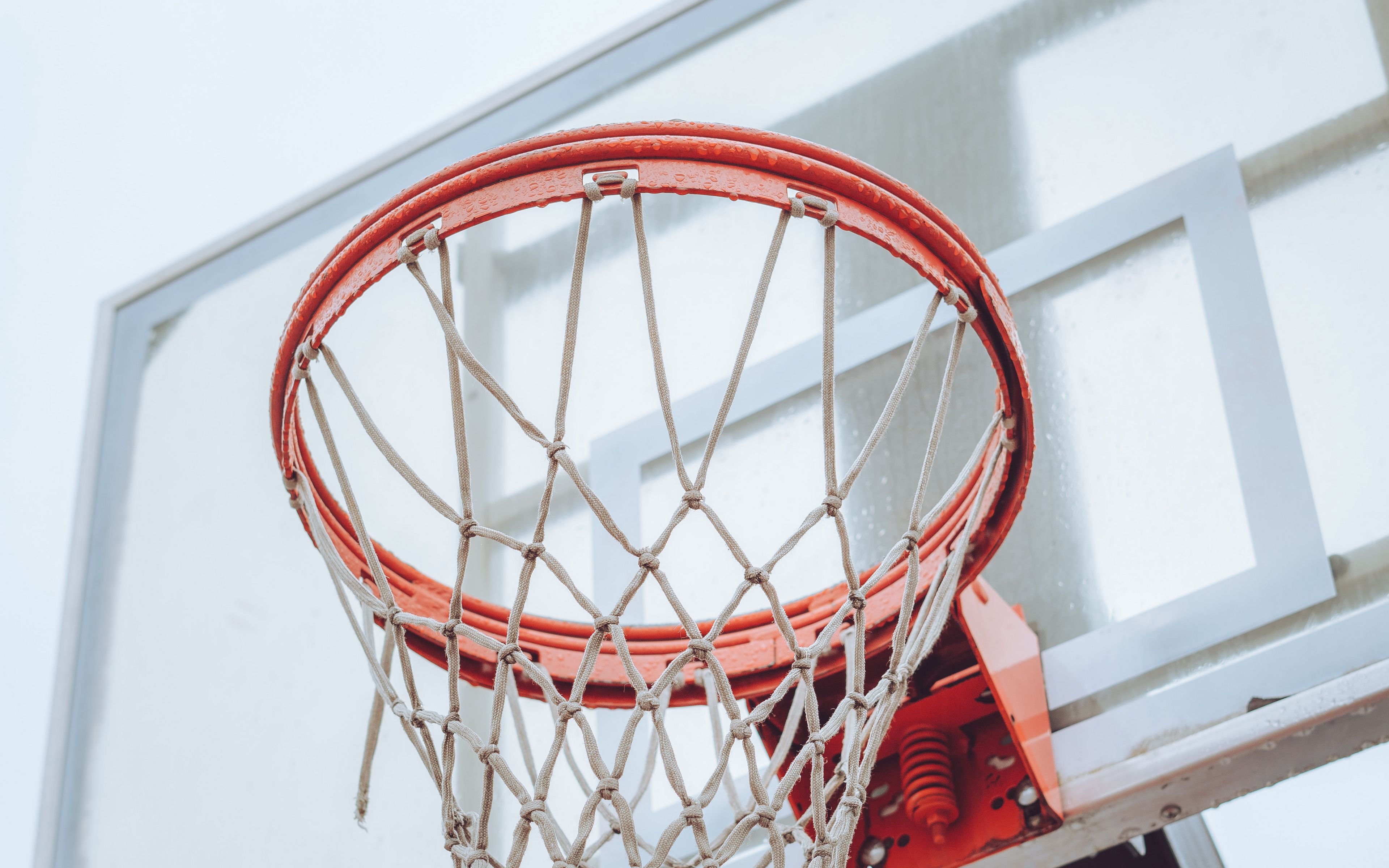 Download wallpaper 3840x2400 basketball hoop, basketball, hoop, net ...