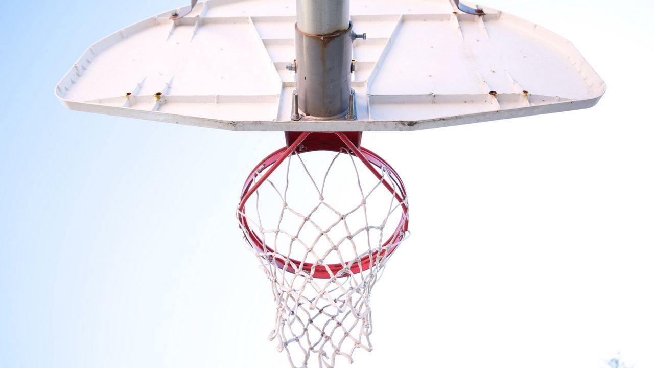 Wallpaper basketball hoop, basketball, net
