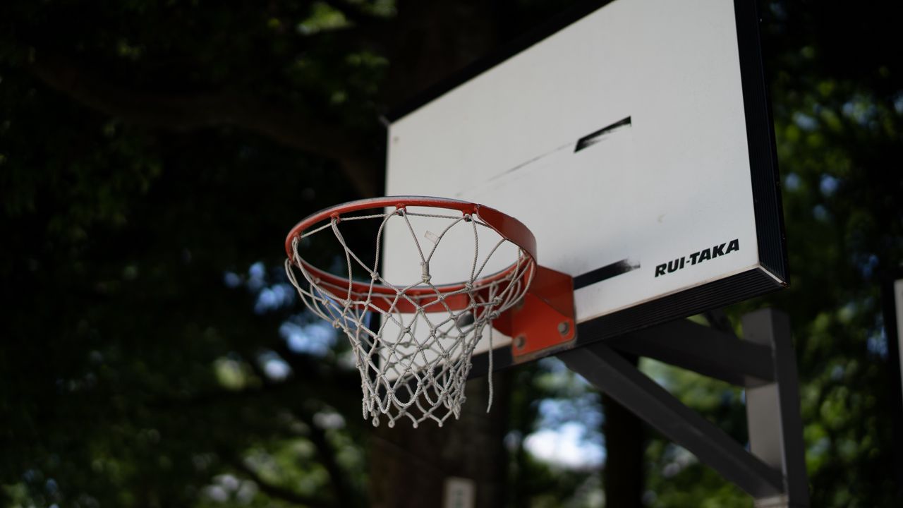 Wallpaper basketball hoop, basketball, net, blur, sports