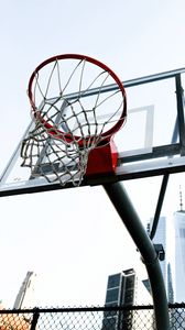 Preview wallpaper basketball hoop, basketball, sport