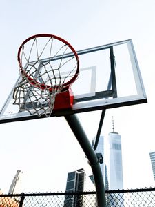 Preview wallpaper basketball hoop, basketball, sport