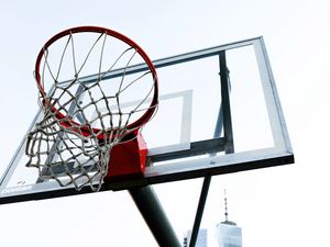 Preview wallpaper basketball hoop, basketball, sport