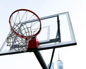 Preview wallpaper basketball hoop, basketball, sport