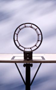 Preview wallpaper basketball hoop, basketball, sport, bottom view