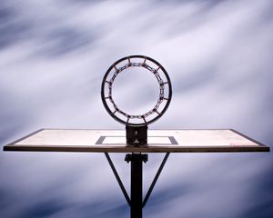 Preview wallpaper basketball hoop, basketball, sport, bottom view