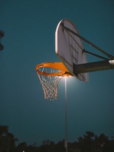 Preview wallpaper basketball hoop, hoop, basketball, backboard, playground