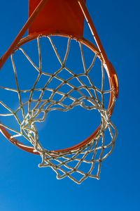 Preview wallpaper basketball hoop, mesh, basketball, sport