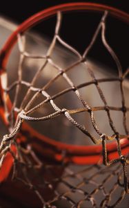 Preview wallpaper basketball hoop, net, basketball, sports, blur