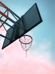 Preview wallpaper basketball hoop, shield, net