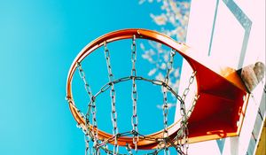 Preview wallpaper basketball hoop, shield, sky