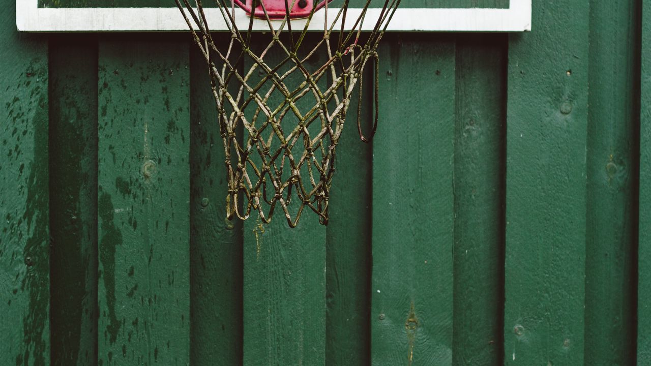 Wallpaper basketball net, wall, ring