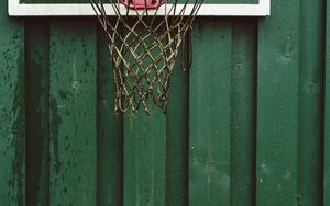 Preview wallpaper basketball net, wall, ring