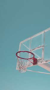 Preview wallpaper basketball ring, basketball net, minimalist, basketball