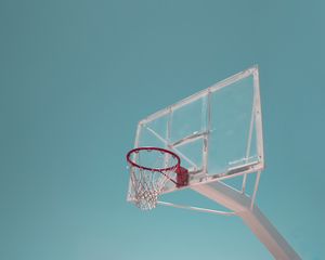 Preview wallpaper basketball ring, basketball net, minimalist, basketball