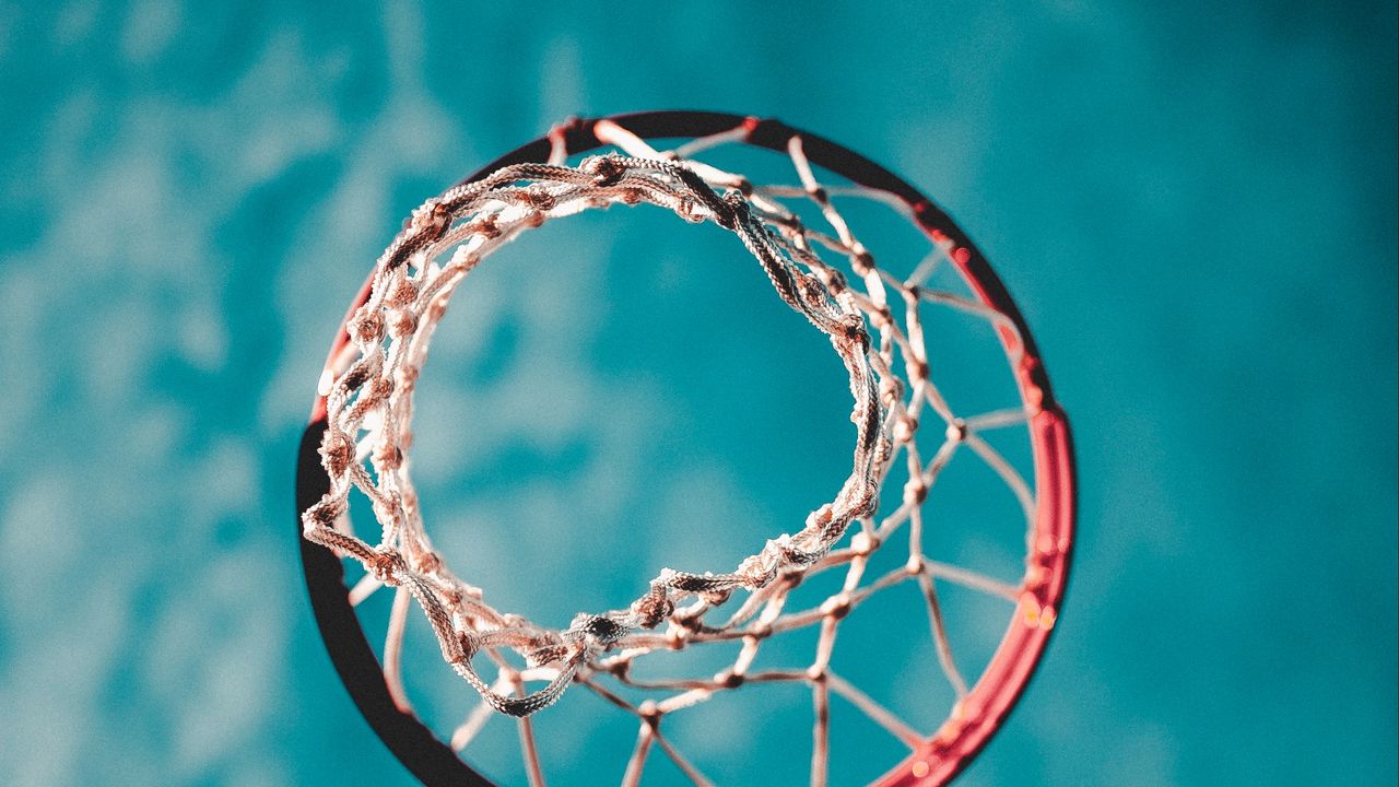 Wallpaper basketball ring, mesh, blur