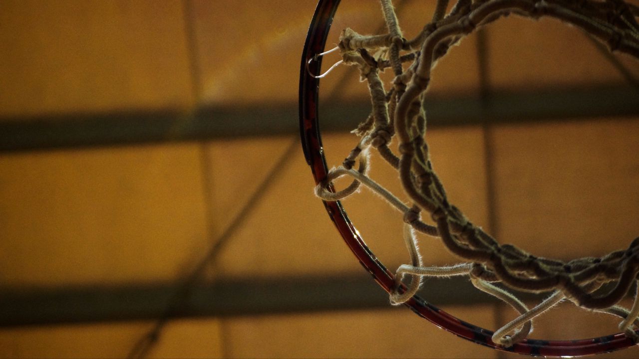 Wallpaper basketball ring, net, circle
