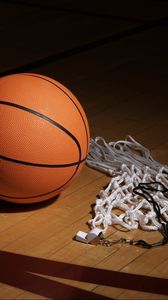Preview wallpaper basketball, whistle, mesh, sports