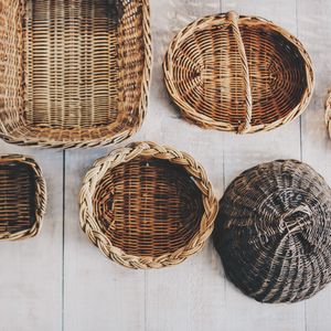 Preview wallpaper baskets, wicker, shapes