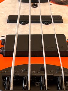 Preview wallpaper bass guitar, guitar, strings, music, musical instrument