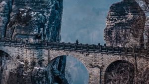 Preview wallpaper bastei, rocks, bridge, mountains, germany