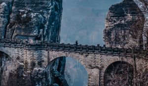 Preview wallpaper bastei, rocks, bridge, mountains, germany