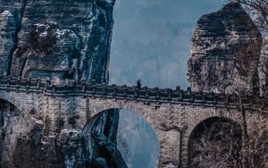 Preview wallpaper bastei, rocks, bridge, mountains, germany