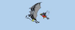 Preview wallpaper bat, bird, fly, swing