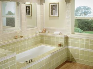 Preview wallpaper bathroom, furniture, style, tile, light