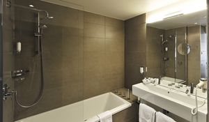 Preview wallpaper bathroom, furniture, style, interior, mirror, sink