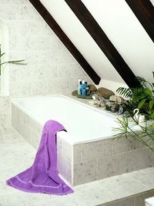 Preview wallpaper bathroom, furniture, towels, comfort
