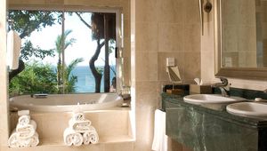 Preview wallpaper bathroom, sink, furniture, towel