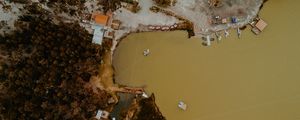 Preview wallpaper bay, coast, aerial view, height, overview