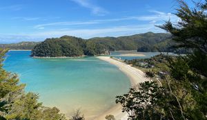 Preview wallpaper bay, coast, beach, new zealand