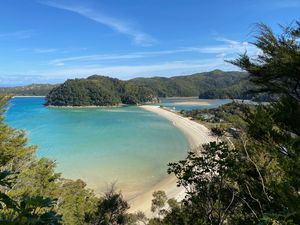 Preview wallpaper bay, coast, beach, new zealand