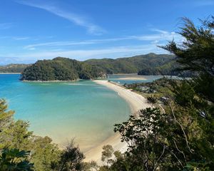 Preview wallpaper bay, coast, beach, new zealand