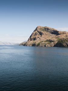 Preview wallpaper bay, mountains, cliffs, coast, landscape