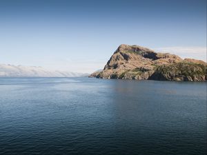 Preview wallpaper bay, mountains, cliffs, coast, landscape