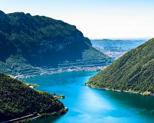Preview wallpaper bay, mountains, nature