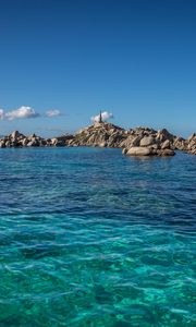 Preview wallpaper bay, sea, coast, rocks, water